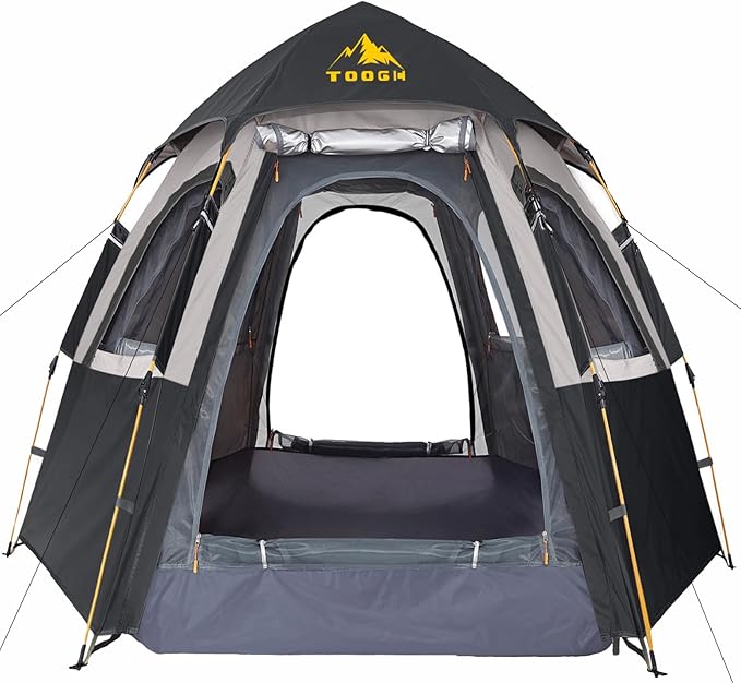 Camping Tent with Instant Setup, 2/3 Person Weatherproof Tent Easy Quick Set Up in 60 Seconds with Rainfly Backpack Tent for Family Camping & Hiking, Upgraded Ventilation,Center Height 66-inch