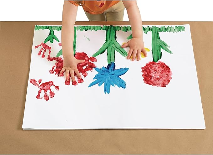 Colorations CWFRE Washable Finger Paints, Red, Non-Toxic, Creamy, Vibrant, Kids Paint, Craft, Hobby, Fun, Art Supplies, Young Kids, Finger Painting, Hand Painting, 16 oz.