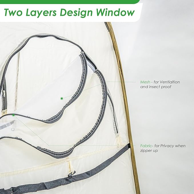 Portable Privacy Tent - Pop Up Shower & Changing Room for Outdoor Camping