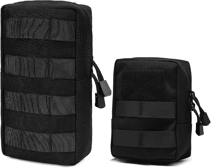 Azarxis Molle Pouches, Tactical Compact EDC Small Utility Pouch Waist Bags Sundries Storage Admin Organize Gear Gadget for Military Backpack