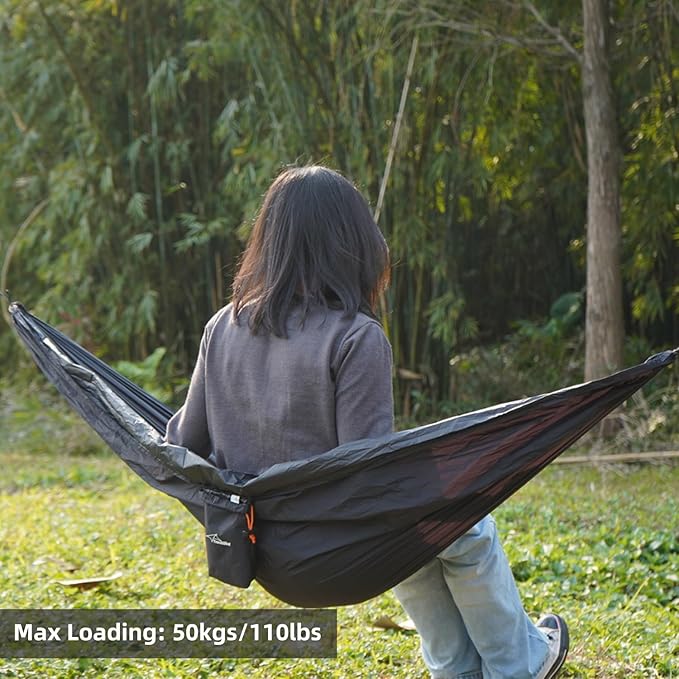 Compact Storage Organizer for Camping Hammocks, Waterproof Camping Gear Storage, Portable Hammock Accessory for Hiking, Backpacking