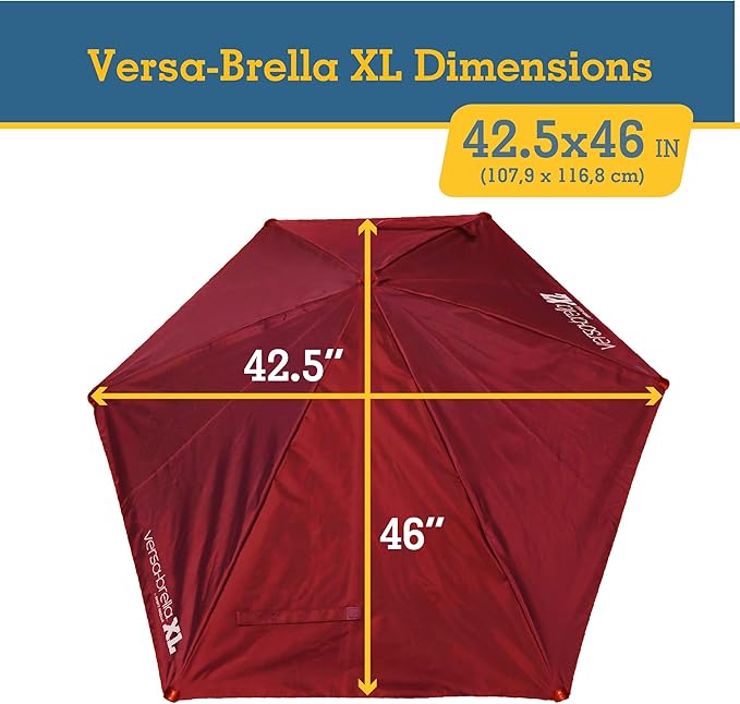Sport-Brella Versa-Brella SPF 50+ Adjustable Umbrella with Universal Clamp