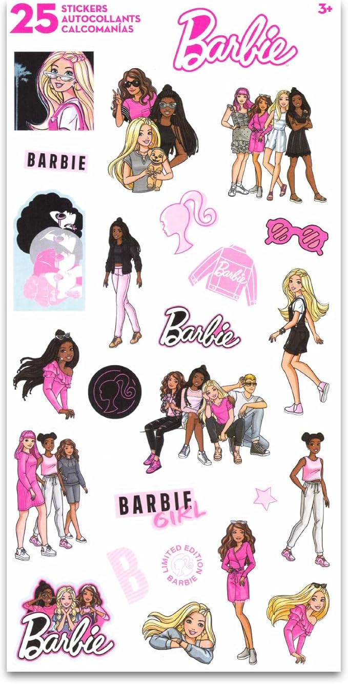 Barbie Art Set for Girls - Bundle with Barbie Arts and Crafts Supplies with Notebook, Stickers, Coloring Utensils, More for Kids | Barbie Art & Craft Kit