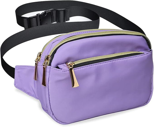 Fanny Packs for Women Men Fashion Plus Size Waist Pack Belt Bag Fanny Pack for Girls Boys with 5 Pockets Adjustable Belt, Cute Bum Bag Hip Bags for Travel Disney Running