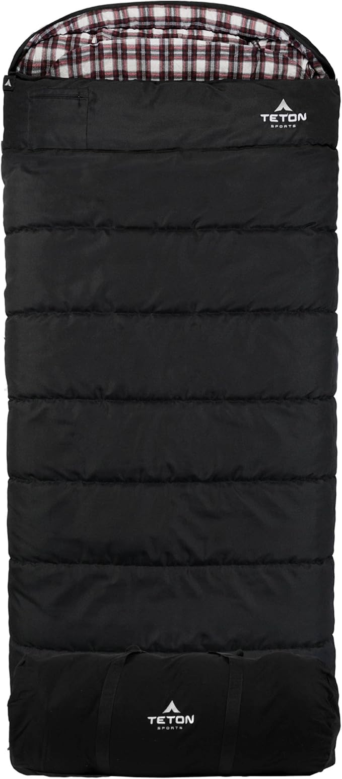 Teton Celsius XXL Sleeping Bag, Cold Weather Sleeping Bags for Adults and Kids, Camping Made Easy and Warm. Compression Sack Included, 35F, 25F, 0F, 20F Degree