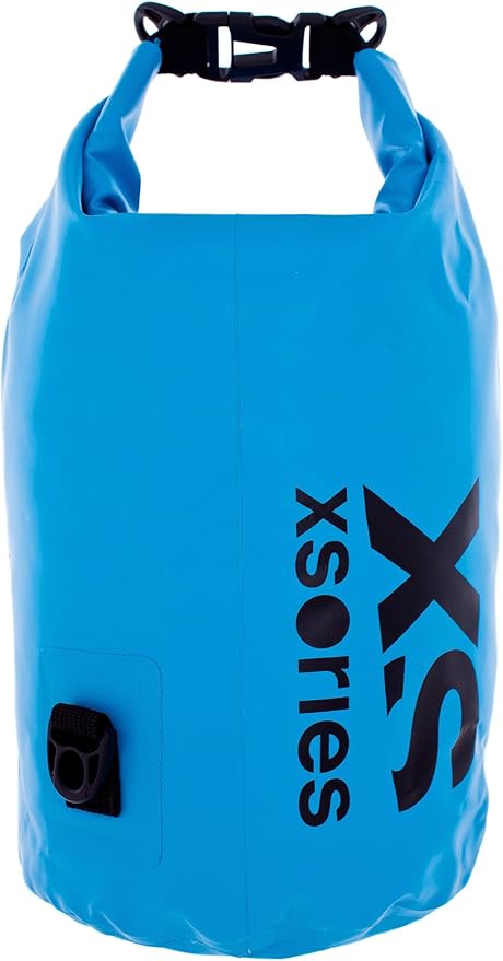 Stuffler 8L Waterproof Duffel Dry Bag with Adjustable Shoulder Strap for Wet or Dry Storage (Blue)