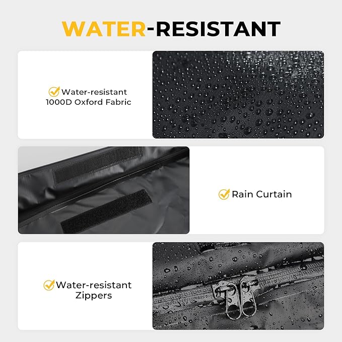 BougeRV Hitch Cargo Carrier Bag Waterproof/Rainproof for Car Truck SUV Vans Rear Mount Trays and Baskets 48'' L x 20'' W x 22'' H