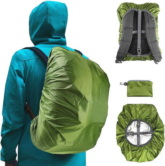 Frelaxy Waterproof Backpack Rain Cover, 8000mm Waterproof Level, Upgraded Ultra-Strong Multilayer Structure, Antislip Cross Buckle Strap, Ultralight Compact Portable, for Hiking, Camping, Traveling