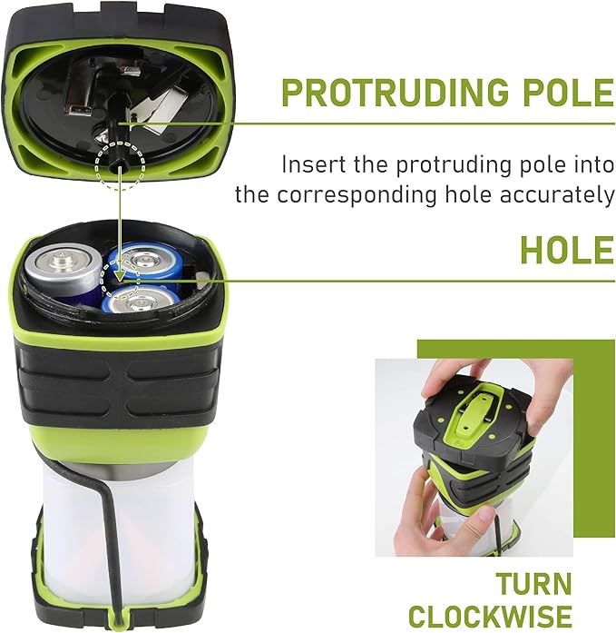 Tahoe Trails LED Camping Lantern, Battery Powered Bright LED Lantern with 1000LM, IPX4 Waterproof Tent Light, Perfect Camping Flashlight for Hiking, Camping, Hurricane, Emergency, Survival Kits, Home