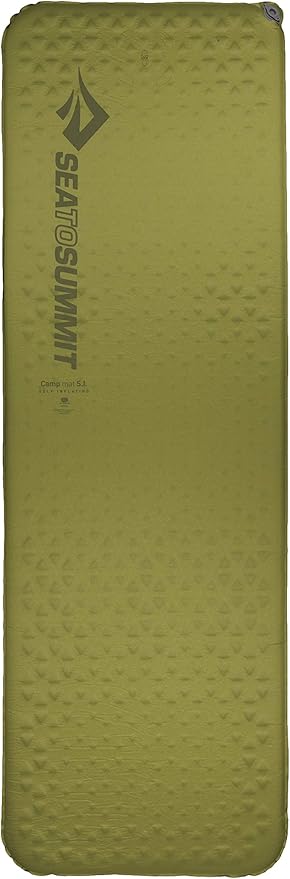 Sea to Summit Camp Self-Inflating Foam Sleeping Mat for Camping and Backpacking, Rectangular - Large (79 x 25 x 1.5 inches)