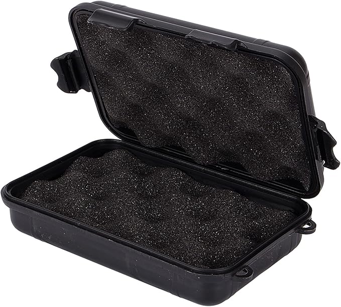 QqmoraStorage Case , Portable Sealed Case Impact Wear Shockproof Box GoodPerformance Save Dry for Camping Fishing