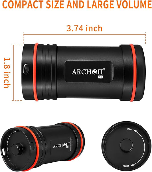 ARCHON Aluminum Alloy Waterproof Car Key Holder FOB Case, Keychain Dry Storage Box for Swimming,Diving Essential, Small Bag Kit for Boating