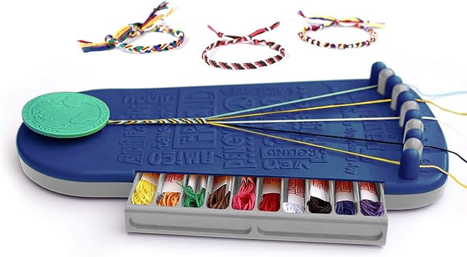 Choose Friendship, My Friendship Bracelet Maker®, an American Original | 20 Pre-Cut Threads - Makes Up to 8 Bracelets | Craft Kit, Kids Jewelry-Making Kit, Gifts for Girls 8-12