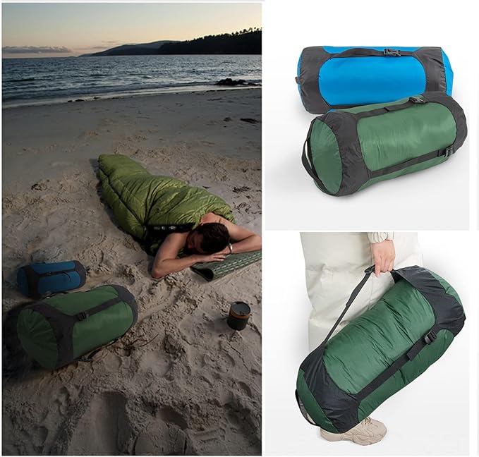 Compression Stuff Sack, 5L/8L/18L/25L/35L Lightweight Sleeping Bags Storage Compression Sack, More 40% Storage for Camping, Hiking, Backpacking Trip