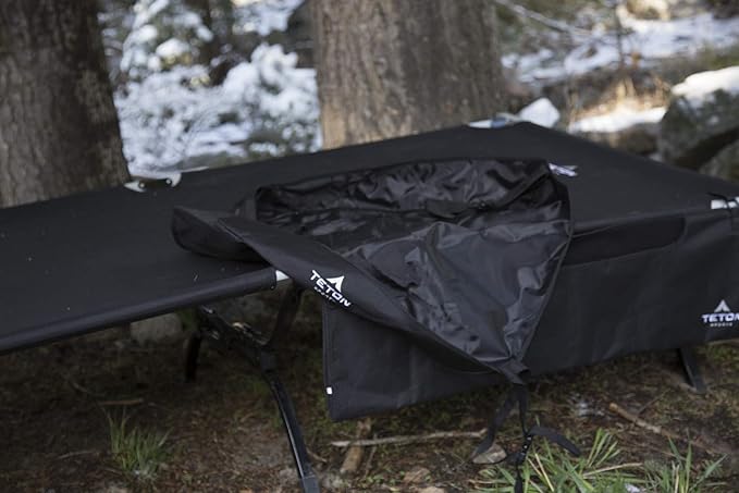 Teton Sports Cot Accessories - Keep Everything Clean, Off The Ground and Handy. Think of It As Your Cot Caddie. These Items Make Cot Camping Even Better.