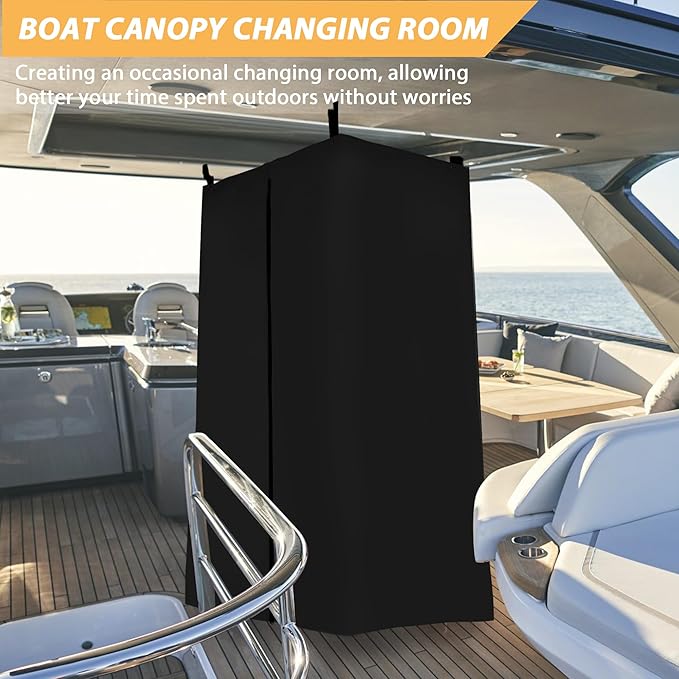 Privacy Tent for Boats - Float Boat Hanging Privacy Curtain Pull-Down Type Suitable for Bimini Top