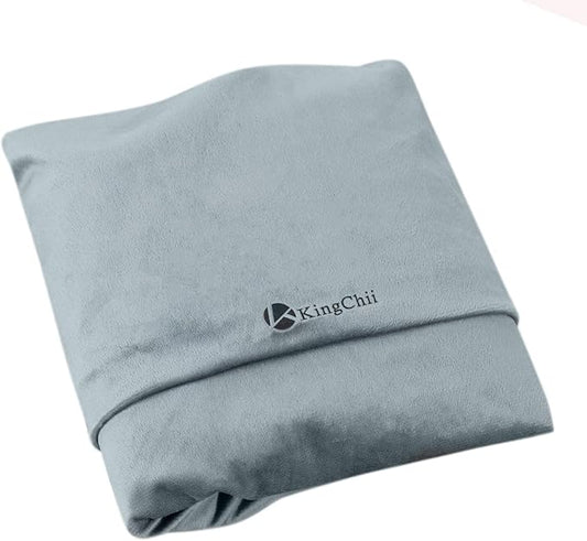 KingChii Cover for Memory Foam Camping Mattress Pad Velvet Cover Outdoor Mat Sleeping Pad