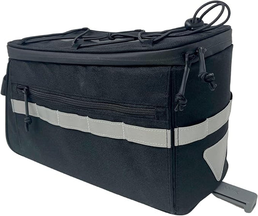 BIKASE Big Momma Bicycle Rack - Trunk Bag with MIK Attachment, Black