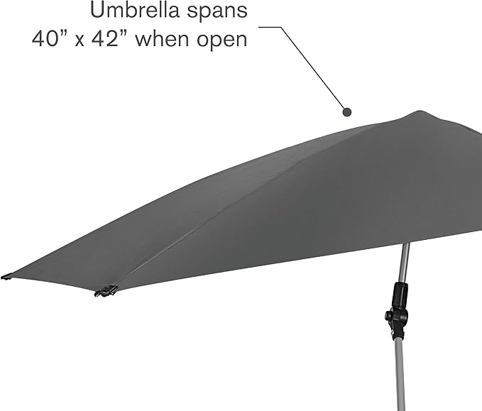 Sport-Brella Versa-Brella SPF 50+ Adjustable Umbrella with Universal Clamp