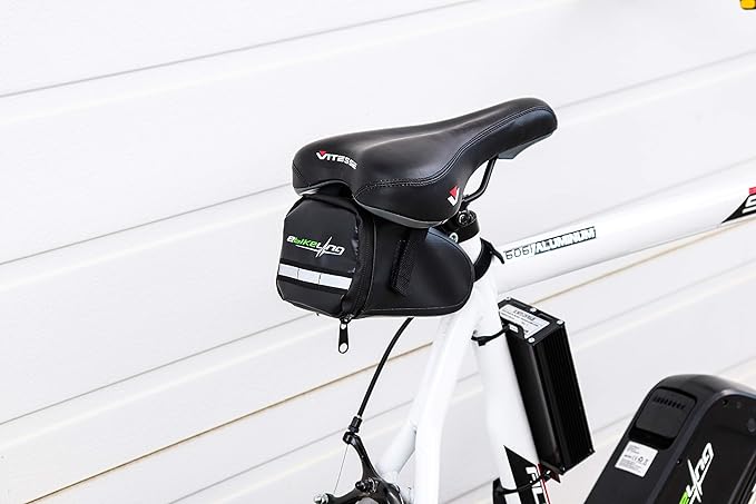 EBIKELING Bicycle Accessories - Waterproof Frame & Saddle Bag with Reflective Material, Secure Bike Storage for Road & Mountain Bikes