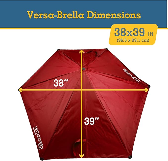 Sport-Brella Versa-Brella SPF 50+ Adjustable Umbrella with Universal Clamp