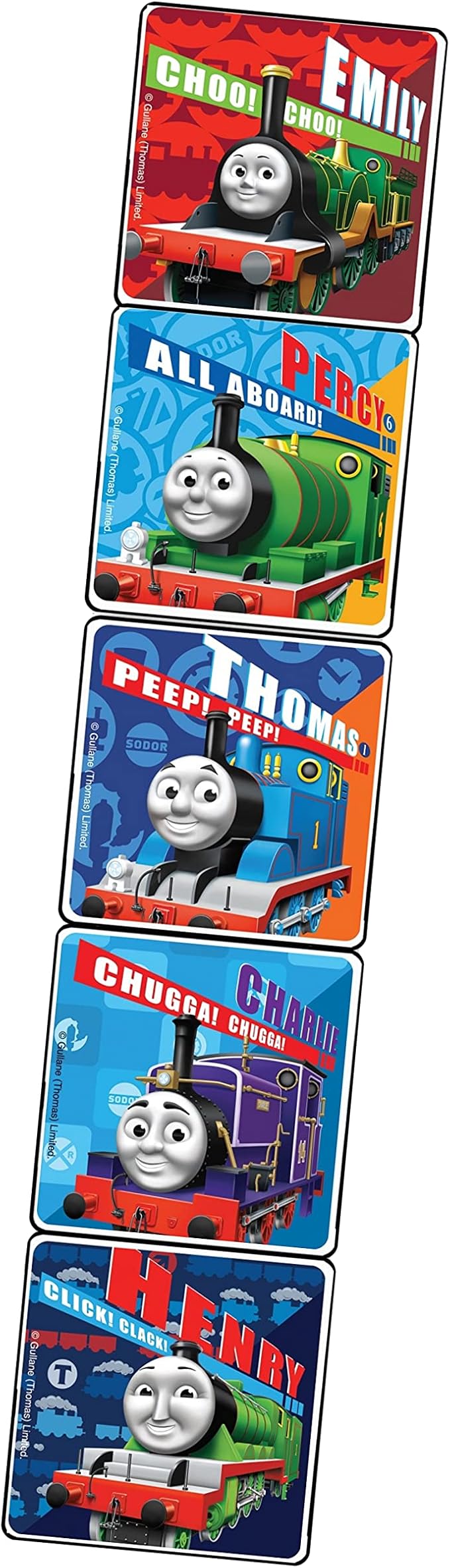Thomas The Train Coloring Book with Thomas and Friends Stickers Bundle with Thomas The Train Stickers and 2-Sided Door Hanger