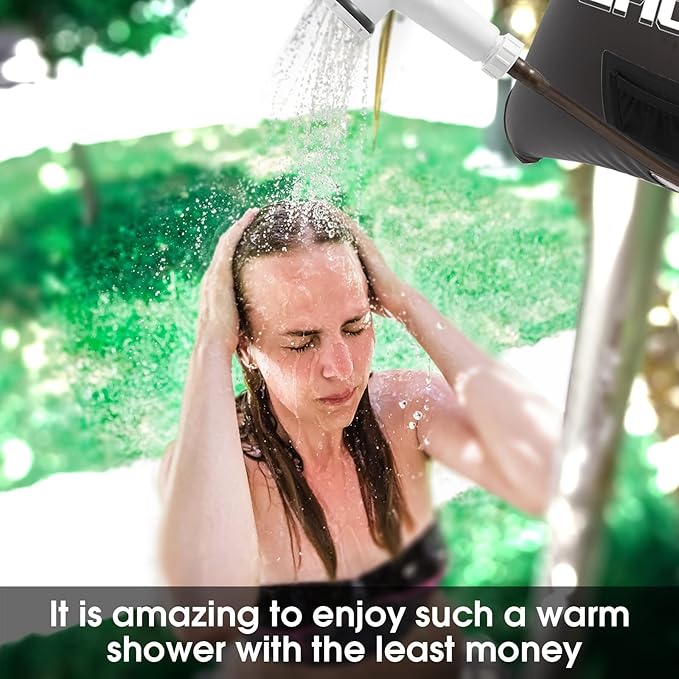 Solar Showers,3rd Generation Outdoor Shower Bag,A Model of Durability,4 Gallon/15L- Portable Shower for Camping,Camp Shower kit with hot Water.