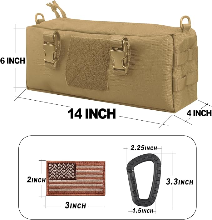 AMYIPO Tactical Pouch Multi-Purpose Large Capacity Increment Pouch Short Trips Bag