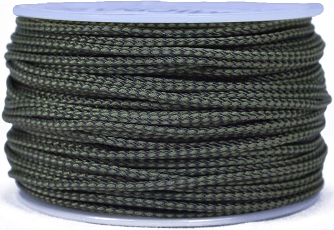 BORED? PARACORD! Nylon Micro Cord - 125 or 1000 Foot Spool Options - 70+ Colors and Patterns - 1.18mm Cord