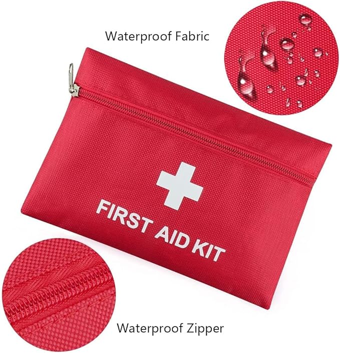 AOUTACC 12 Pack First Aid Kit Empty Bag, Travel Empty First Aid Kit Pouch Bag for Emergency at Home, Office, Car, Outdoors, Boat, Camping, Hiking(Bag Only)