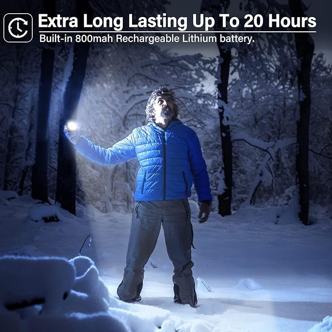 Rechargeable Camping Lights FLY2SKY 4 Pcs Tent Lights Mini Flashlight Portable LED Camping Lantern Survival Gear Camping Accessories for Hiking Backpacking Fishing Hurricane Emergency Outage