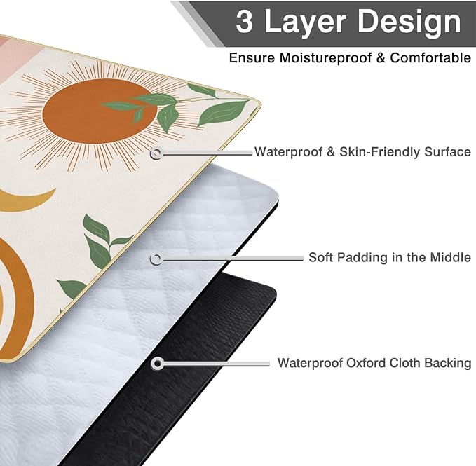 Extra Large Picnic Blankets Waterproof Foldable (80"x 80") Boho Beach Blanket Waterproof Sandproof,3-Layer Thicking Mat Outdoor Packable Camping Blanket