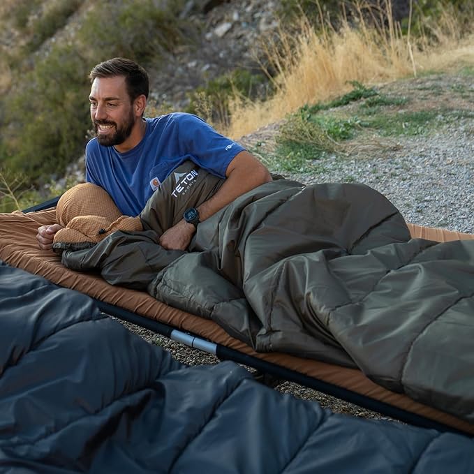 Teton Celsius Regular, -25F, 20F, 0F Degree Sleeping Bags, All Weather Bag for Adults and Kids, Camping Made Easy and Warm, Travel Sack Included
