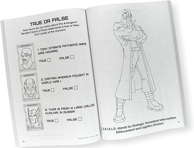 Avengers Coloring Book Set Bundle with Avengers Stickers and Superhero Door Hanger (Avengers Classic)