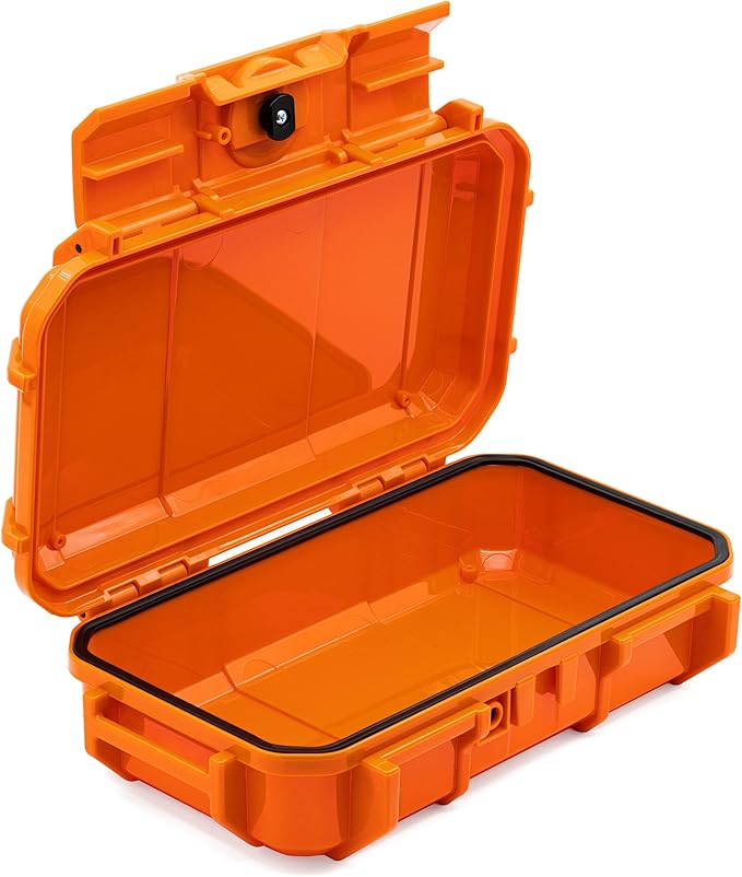 Seahorse 56 OEM Portable Waterproof Dry Box Hard Protective Micro Case - Mil Spec/USA Made / IP67 Waterproof/Lockable/Airtight/Smell Proof - for Hand Tools, Ammo Boxes, Stash Box