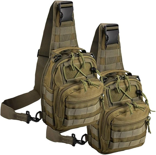 Tactical Shoulder Bag,1000D Outdoor Military Sling Daypack Backpack