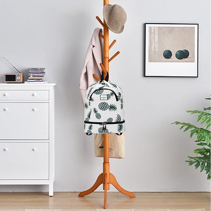 Dry Wet Drawstring Backpack with Shoe Compartment for Women Adjustable Gym Bag