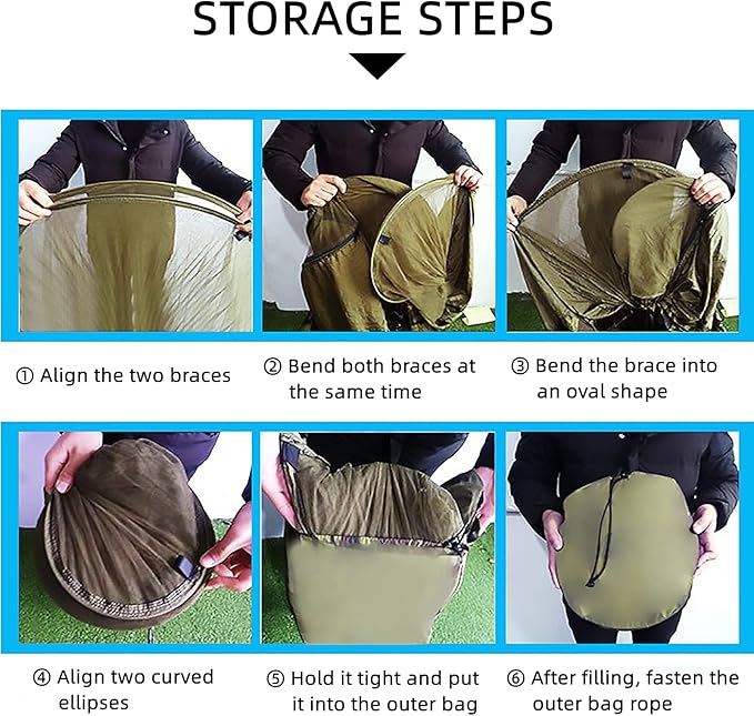 LFL Camping Hammock with Mosquito Net, Hammocks with 13ft Tree Straps Carabiners, Automatic Quick Open Outdoor Portable Hammock, Nylon Parachute Material Outside Hammocks (Black)