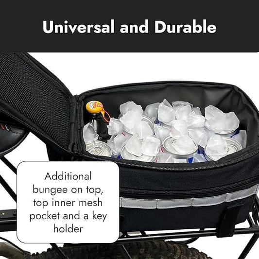 BIKASE Big Momma Bicycle Rack - Trunk Bag with MIK Attachment, Black