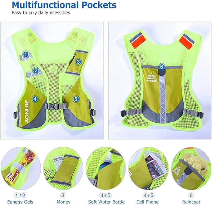 AONIJIE Marathon Running Vest Pack Water Hydration Backpack Outdoor Sport Bag Cycling Camping Climbing Rucksack