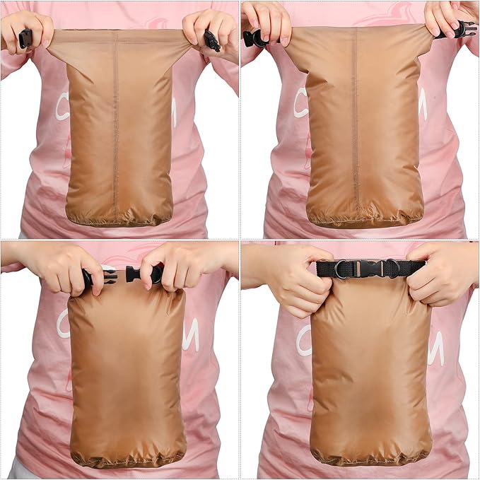 Shappy 6 Pcs Waterproof Dry Bag Set 6 Size Lightweight Sack and Long Adjustable Shoulder Strap 20/15/10/8/5/3l Outdoor Keep Gear Stuff Sack for Backpacking Boating Hiking Camping