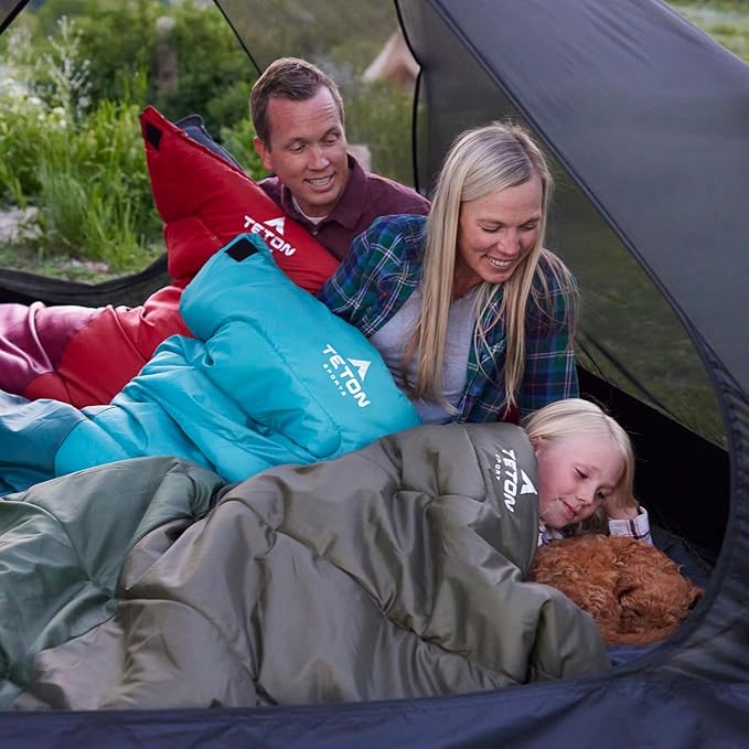 Teton Celsius XXL Sleeping Bag, Cold Weather Sleeping Bags for Adults and Kids, Camping Made Easy and Warm. Compression Sack Included, 35F, 25F, 0F, 20F Degree