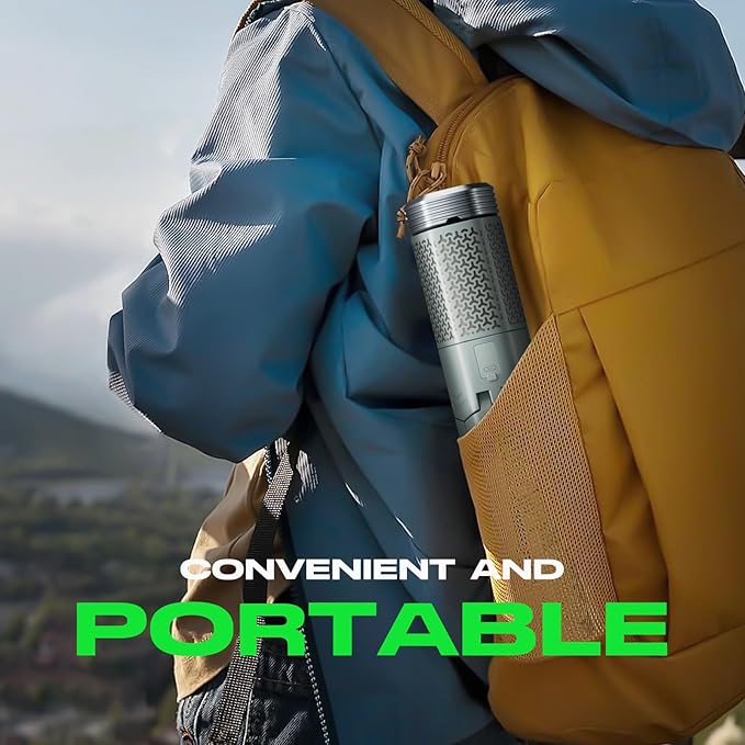 Camping Light, Telescopic Camping Lantern with Storage Bag, Collapsible, Magnetic, 10500mAh Battery, Rechargeable Outdoor Portable Lights for Hiking, Fishing, and Travel (Dark Gray)