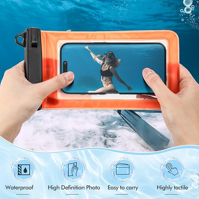 Talltalk 4 pcs Waterproof Dry Bag Set 10l Lightweight Dry Sack with Phone Case Orienteering Compass Emergency Whistle for Travel, Swimming, Boating, Kayaking, Camping, Fishing