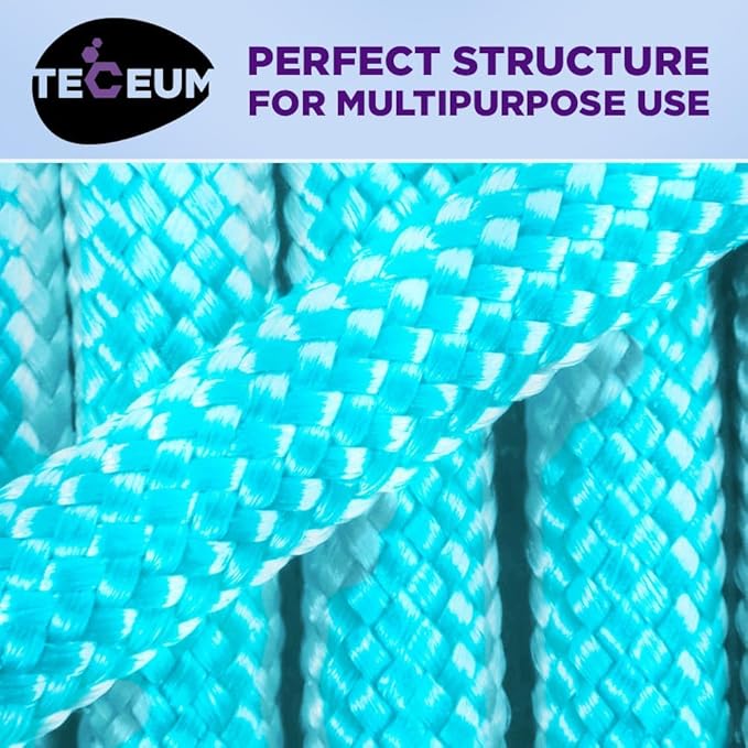 TECEUM Heavy Duty Rope 1000 – 1000ft / 200ft / 100ft / 50ft – 40+ Colors – Utility Rope for Survival & Camping Gear – Nylon String, Camping Rope, para Cord, Utility Nylon Rope, Tent Cord