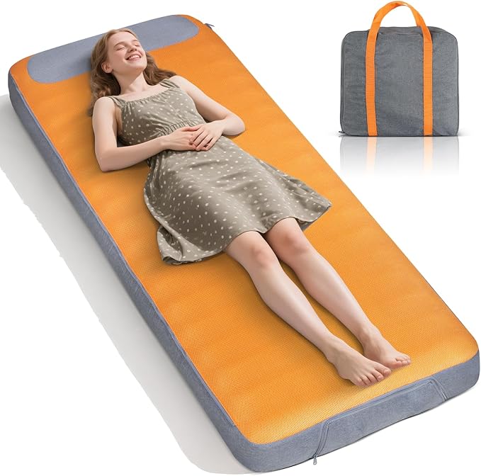 Self Inflating Sleeping Pad, Camping Mattress Built-in Electric Pump, 2-Minute Quick Inflation, Durable Waterproof and Leakproof, Compact and Portable, Suitable for Home Camping Trips