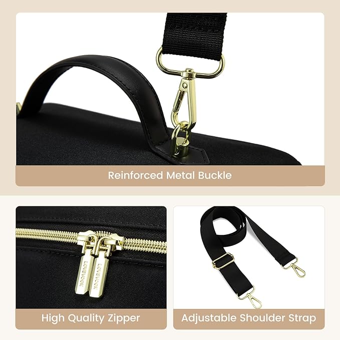 LOVEVOOK Insulated Lunch Bag for Women,Large Adult Lunch Box for Women,Leakproof Cooler Bag for Office Picnic Hiking Beach,Lunch Tote Bag with Adjustable Shoulder Strap