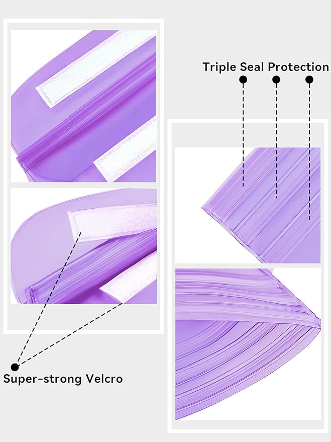 HEETA 2/3/4 Pack Waterproof Pouch with Waist Strap, Screen Touchable Dry Bag with Adjustable Belt for Phone Valuables for Kayaking, Swimming, Snorkeling, Boating, Fishing, Surfing & Beach