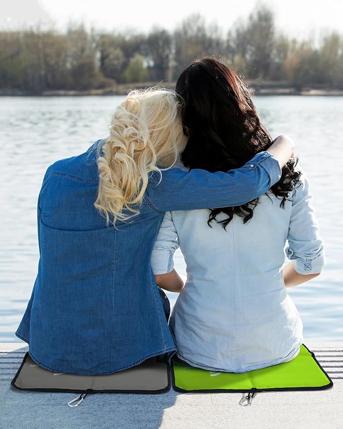 Sportneer Sitting Pad, Sit Pads for Backpacking Portable Camping Sit Pad Waterproof Folding Pad Stadium Seat Pad for for Camping Picnics Hiking