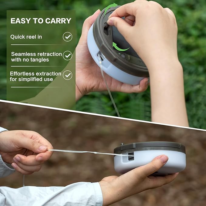 Solar Camping String Lights, 4 in 1 Camping String Lights Outdoor(39.4ft) with 8 Lighting Modes, Solar Powered and USB Rechargeable Light with Remote Control for Camping, Yard and Hiking
